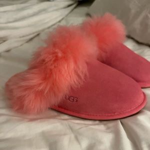 Brand new hot pink UGG slippers! Size 8